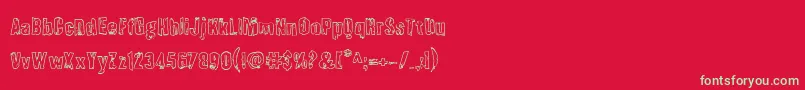 More about Quarrystoneout Font Quarrystoneout Font – Green Fonts on Red Background
