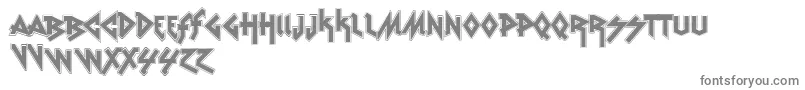More about VtksRudeMetalShadow Font VtksRudeMetalShadow Font – Gray Fonts on White Background
