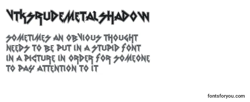 VtksRudeMetalShadow Font