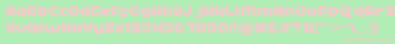 EnjoyTheShow Font – Pink Fonts on Green Background