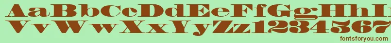 Madrone Font – Brown Fonts on Green Background