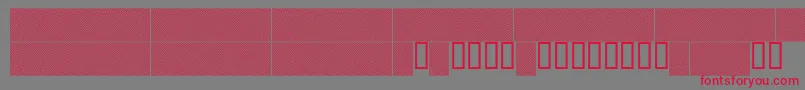 Linerg Font – Red Fonts on Gray Background