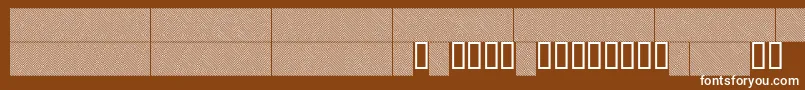 フォントLinerg – 茶色の背景に白い文字