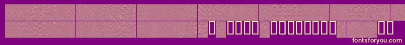Fonte Linerg – fontes amarelas em um fundo roxo