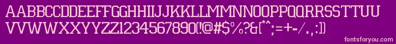 Universidad2015 Font – Pink Fonts on Purple Background