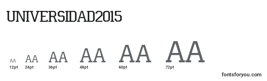 Universidad2015 Font Sizes