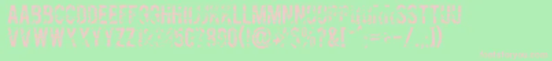 Gesso ffy Font – Pink Fonts on Green Background