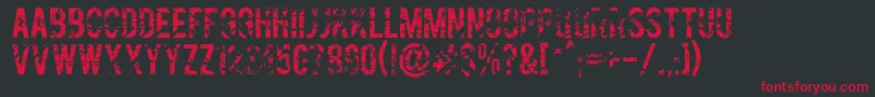 Gesso ffy Font – Red Fonts on Black Background