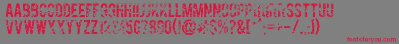 Gesso ffy-Schriftart – Rote Schriften auf grauem Hintergrund