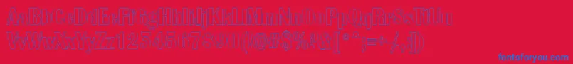 AAlbionicnrotl Font – Blue Fonts on Red Background