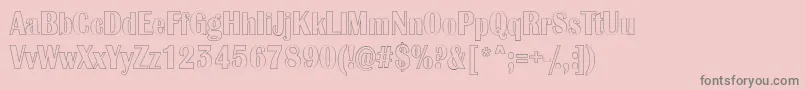 AAlbionicnrotl Font – Gray Fonts on Pink Background