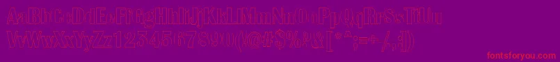 AAlbionicnrotl Font – Red Fonts on Purple Background