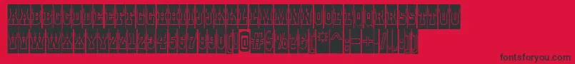 GildiatitulcmgrBold Font – Black Fonts on Red Background