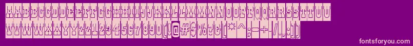 GildiatitulcmgrBold Font – Pink Fonts on Purple Background