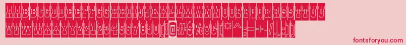 GildiatitulcmgrBold Font – Red Fonts on Pink Background