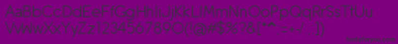 Czcionka MobileSans – czarne czcionki na fioletowym tle
