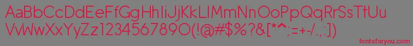 MobileSans Font – Red Fonts on Gray Background