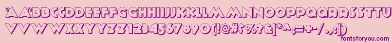 Anagramshadownf Font – Purple Fonts on Pink Background