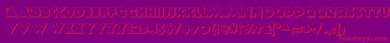 Anagramshadownf Font – Red Fonts on Purple Background