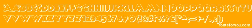 Anagramshadownf Font – White Fonts on Orange Background