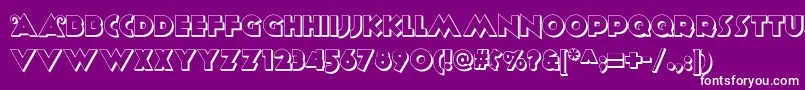 Anagramshadownf Font – White Fonts on Purple Background