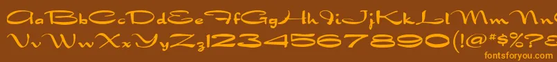 En savoir plus sur la police DragonflyMf Police DragonflyMf – polices orange sur fond brun