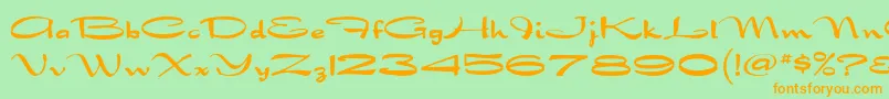 En savoir plus sur la police DragonflyMf Police DragonflyMf – polices orange sur fond vert