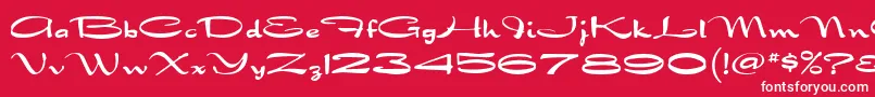 DragonflyMf Font – White Fonts on Red Background