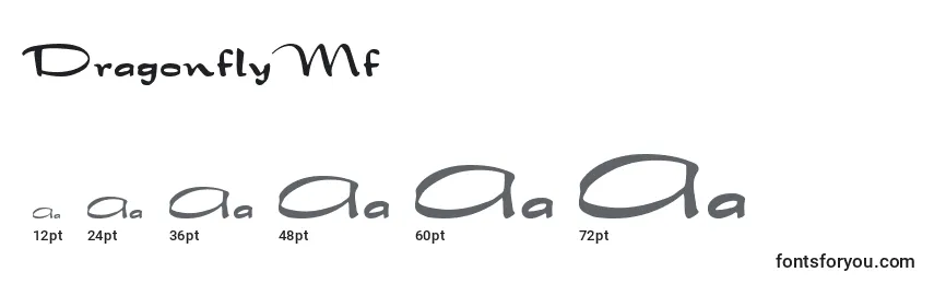 Размеры шрифта DragonflyMf