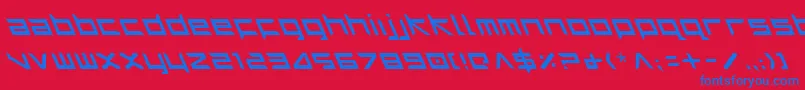 Harril Font – Blue Fonts on Red Background
