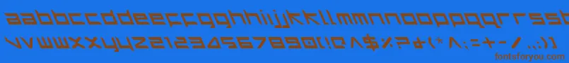 Harril Font – Brown Fonts on Blue Background