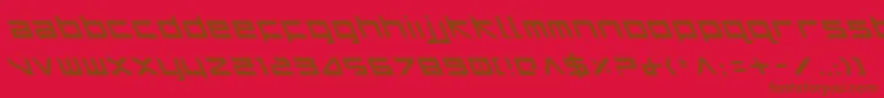 Harril Font – Brown Fonts on Red Background