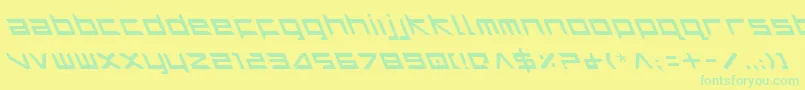 Harril Font – Green Fonts on Yellow Background