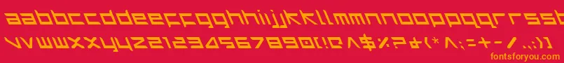 Harril Font – Orange Fonts on Red Background