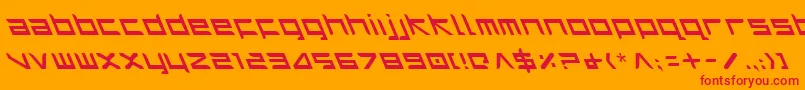Harril Font – Red Fonts on Orange Background