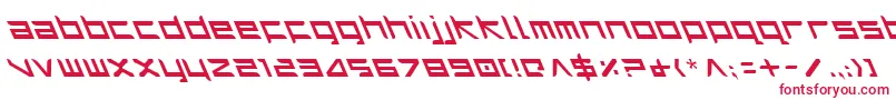 フォントHarril – 白い背景に赤い文字