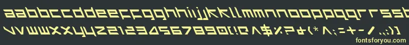 Harril Font – Yellow Fonts on Black Background