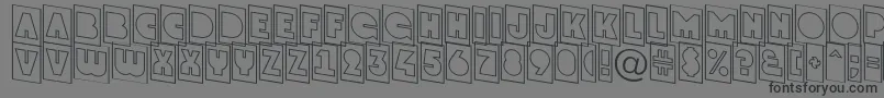 GrotocmotldnRegular Font – Black Fonts on Gray Background