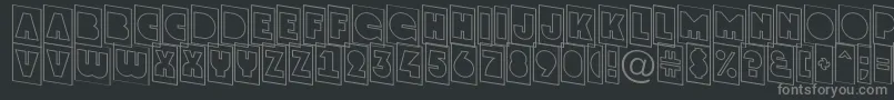 GrotocmotldnRegular Font – Gray Fonts on Black Background