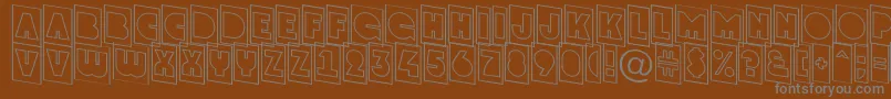 Шрифт GrotocmotldnRegular – серые шрифты на коричневом фоне