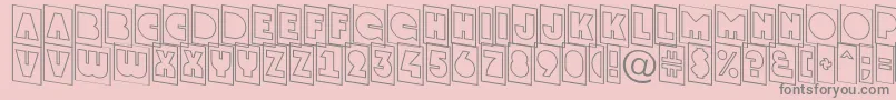 GrotocmotldnRegular Font – Gray Fonts on Pink Background