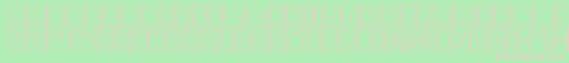 GrotocmotldnRegular Font – Pink Fonts on Green Background
