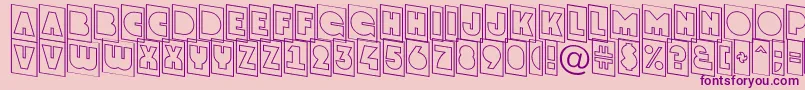 GrotocmotldnRegular Font – Purple Fonts on Pink Background