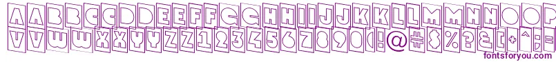 GrotocmotldnRegular Font – Purple Fonts on White Background
