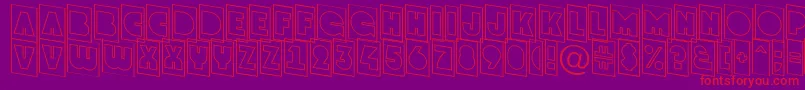 GrotocmotldnRegular Font – Red Fonts on Purple Background