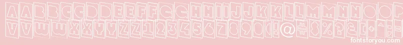 GrotocmotldnRegular Font – White Fonts on Pink Background