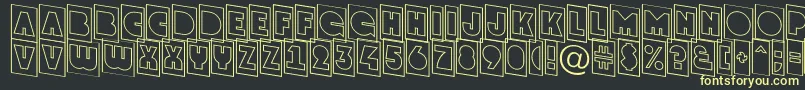 GrotocmotldnRegular Font – Yellow Fonts on Black Background