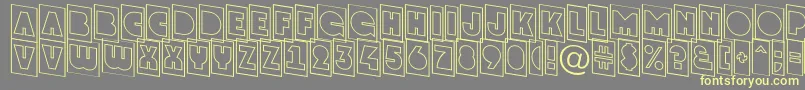 GrotocmotldnRegular Font – Yellow Fonts on Gray Background