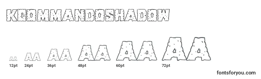 Kcommandoshadow Font Sizes