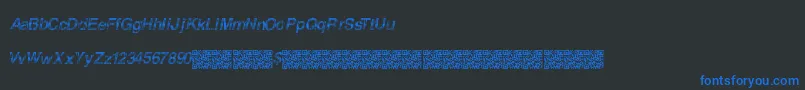 Furiousracing Font – Blue Fonts on Black Background